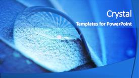  Presentation with water drop - Presentation having blue green circle - water drop background and a  colored foreground