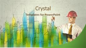  Presentation with future plan - Slides having blue green yellow buildings church background and a lemonade colored foreground