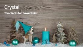  Presentation with country christmas - Amazing presentation having blue grey - country style greeting card backdrop and a gray colored foreground