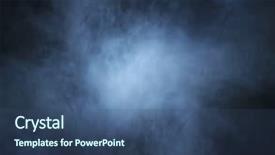  Presentation with smoke - Audience pleasing PPT layouts consisting of blue grey - smoke over black background backdrop and a ocean colored foreground
