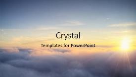  Presentation with blue orange - PPT theme with blue grey orange - beautiful sunrise cloudy sky background and a lemonade colored foreground