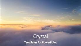  Presentation with blue orange - Slides consisting of blue grey orange - beautiful sunrise cloudy sky background and a gray colored foreground