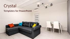  Presentation with modern black and white trees - Slide set consisting of blue grey orange - modern white black and gray background and a lemonade colored foreground