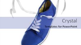  Presentation with blue - Slide deck having blue-gumshoe-isolated-on-white background and a teal colored foreground