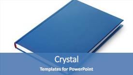  Presentation with white blue vapor trail - Beautiful PPT layouts featuring blue hardcover book isolated backdrop and a teal colored foreground