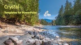  Presentation with canada - Presentation theme featuring blue hd - majestic mountain river in vancouver background and a  colored foreground
