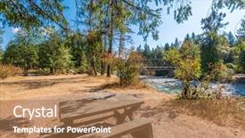  Presentation with vancouver - Amazing presentation theme having blue hd - majestic mountain river in vancouver backdrop and a  colored foreground