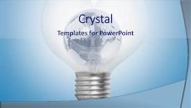  Presentation with electricity - Colorful slide deck enhanced with blue heart shape lightbulb backdrop and a sky blue colored foreground