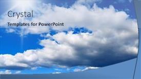  Presentation with sunshine - PPT layouts with blue heavens sunshine happiness background and a light blue colored foreground