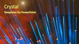  Presentation with optic - Presentation having blue high technology - computer data concept with fiber background and a tawny brown colored foreground