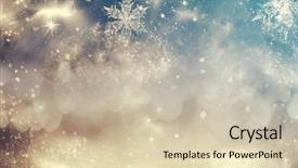  Presentation with magic - Slides with blue holiday abstract glitter background background and a lemonade colored foreground