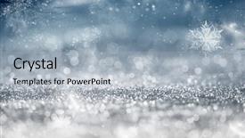  Presentation with blue stars - Amazing slide deck having abstract glitter background with firework backdrop and a light gray colored foreground