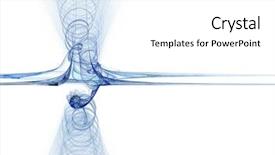  Presentation with theme - Slides featuring blue hyperbolic theme with space background and a white colored foreground