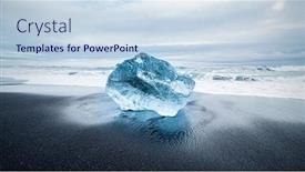  Presentation with lake ice - Audience pleasing slides consisting of blue-ice-diamond-on-black backdrop and a sky blue colored foreground