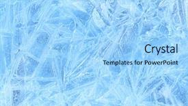  Presentation with ice frozen - Slides having blue ice frozen water natural background and a light blue colored foreground