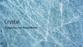  Presentation with ice blue - Slide deck with blue ice surface with scratches background and a light blue colored foreground