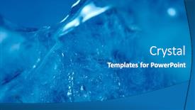  Presentation with ice blue - Theme with blue-ice-texture-winter-background background and a teal colored foreground