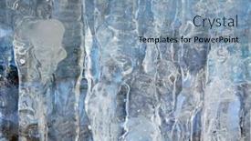  Presentation with ice blue - Cool new presentation with blue-ice-wall-surface-background backdrop and a light blue colored foreground