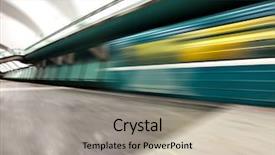  Presentation with traffic light - Cool new slide set with blue illuminated and spacious public backdrop and a light gray colored foreground