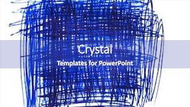  Presentation with dark blue - Presentation theme featuring scratched grunge dark blue ink background and a cobalt blue colored foreground