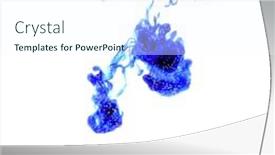  Presentation with blue water - Audience pleasing presentation theme consisting of ink spreading in the water backdrop and a cool aqua colored foreground