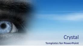  Presentation with composite - Slide deck consisting of blue iris and blurry background and a  colored foreground
