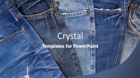  Presentation with jeans denim - Presentation consisting of blue-jeans-denim-heap-background background and a ocean colored foreground