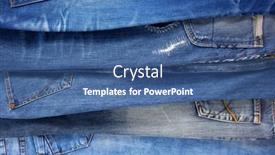  Presentation with jeans denim - PPT theme with blue-jeans-denim-heap-background background and a ocean colored foreground