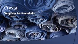  Presentation with jeans denim - PPT layouts with blue-jeans-denim-heap background and a ocean colored foreground