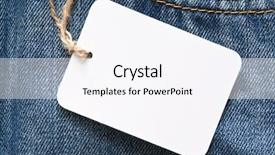  Presentation with jeans - Colorful presentation theme enhanced with blue jeans detail with blank backdrop and a sky blue colored foreground