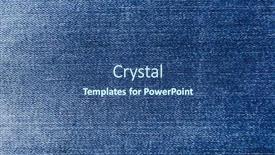  Presentation with design fashion - Presentation design featuring blue-jeans-fabric-denim-jeans background and a ocean colored foreground