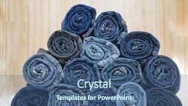  Presentation with jeans - Cool new theme with blue jeans pants trousers backdrop and a ocean colored foreground