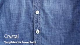  Presentation with jeans blue denim texture - Audience pleasing presentation theme consisting of concept handwritten with chalk on a chalkboard backdrop and a dark gray colored foreground