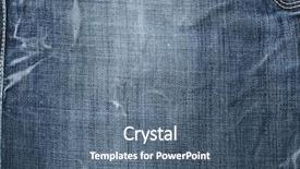  Presentation with jeans blue denim texture - Audience pleasing slides consisting of blue jeans texture backdrop and a ocean colored foreground