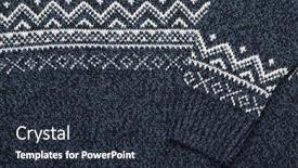  Presentation with blue design - Amazing presentation design having blue-knitted-sweater-of-traditional backdrop and a wine colored foreground
