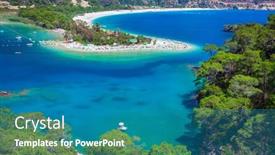 Presentation with lagoon - Colorful PPT layouts enhanced with blue-lagoon-in-oludeniz-turkey backdrop and a teal colored foreground