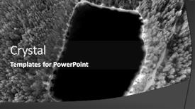  Presentation with infrared - Colorful slides enhanced with blue-lake-in-the-chernigow backdrop and a dark gray colored foreground