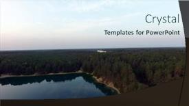  Presentation with popular - PPT layouts having blue-lake-in-the-chernigow background and a sky blue colored foreground