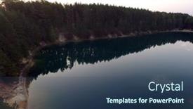  Presentation with popular - Audience pleasing slide deck consisting of blue-lake-in-the-chernigow backdrop and a ocean colored foreground