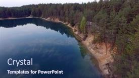  Presentation with ukraine - Presentation theme consisting of blue-lake-in-the-chernigow background and a ocean colored foreground