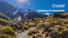  Presentation with blue ridge mountains - Slide deck consisting of blue lakes and the mountains background and a teal colored foreground