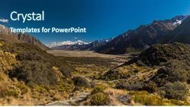  Presentation with beautiful mountains river lake sky nature - Slide set having blue lakes and the mountains background and a ocean colored foreground