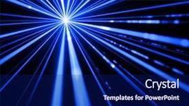  Presentation with laser beam - Colorful slide deck enhanced with blue laser beam light effect backdrop and a navy blue colored foreground