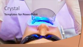  Presentation with led light - PPT theme featuring blue-led-light-is-used background and a light blue colored foreground