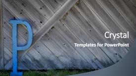  Presentation with old letter - Beautiful PPT theme featuring old barn wood wall backdrop and a gray colored foreground