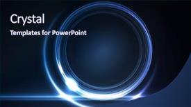  Presentation with vector - PPT theme having blue light effects on round background and a wine colored foreground