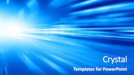  Presentation with night city - PPT theme consisting of blue line - abstract toned image of night background and a cobalt blue colored foreground