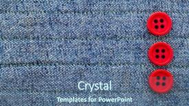  Presentation with jeans blue denim texture - Colorful PPT theme enhanced with blue line - jeans textured background with red backdrop and a  colored foreground