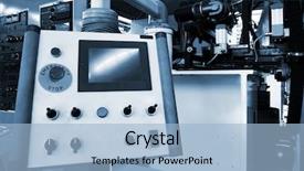  Presentation with control - Cool new slide deck with blue line - remote control of a new backdrop and a light blue colored foreground