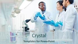  Presentation with chemical reaction - Audience pleasing PPT theme consisting of blue liquid discussing chemical backdrop and a lemonade colored foreground